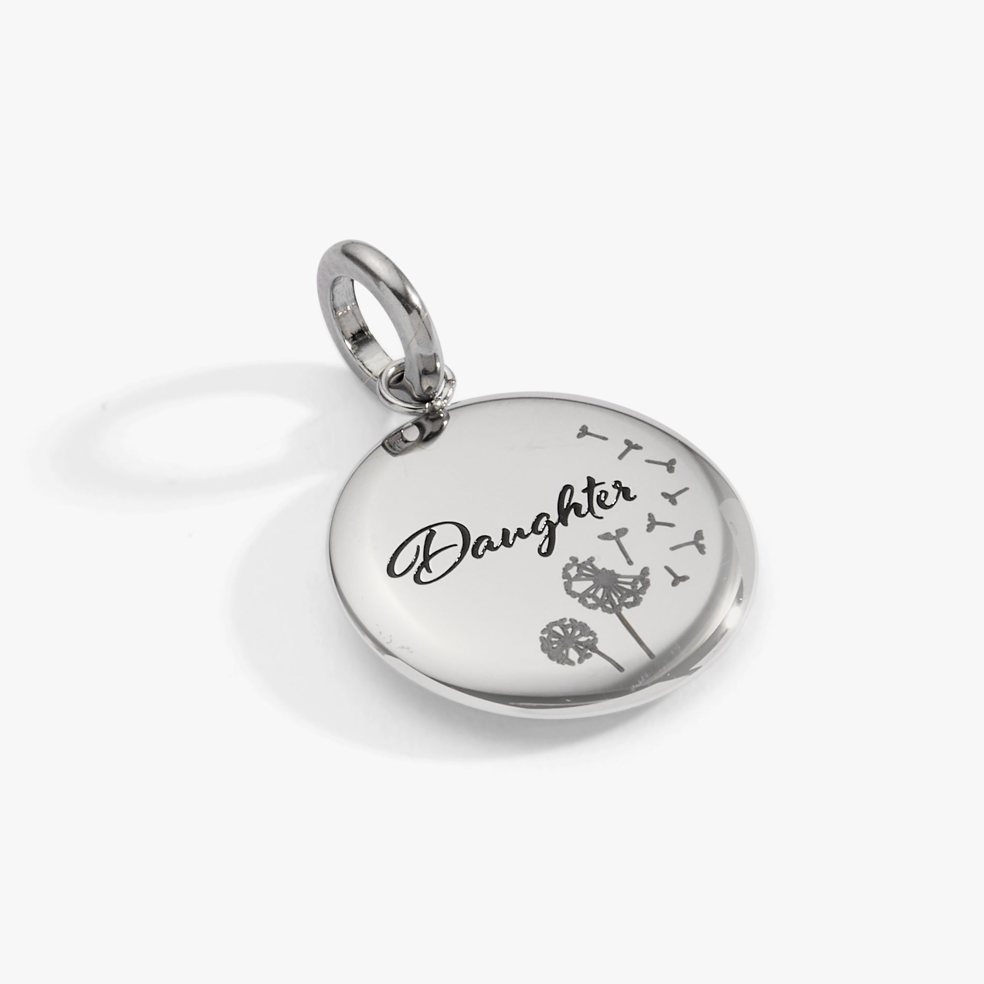 Daughter Dandelion Disc Charm
